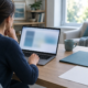 Gated legal content AI search concept showing a reader facing a protected online resource