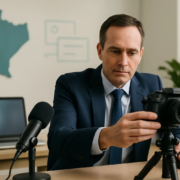 Local law firm video SEO for AI search shown in a professional video planning workspace